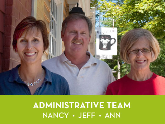 Uptown Color Administrative Team: Nancy, Jeff and Ann