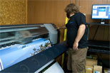 HP 8000S Large Format Solvent Printer