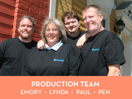 Uptown Color Production Team: Emory, Lynda, Paul and Pen